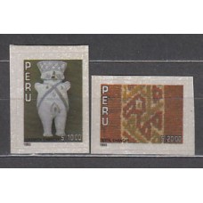 Peru - Correo 1993 Yvert 1005/6 ** Mnh Ceramica
