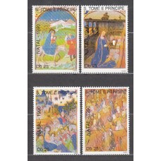 Santo Tomas y Principe - Correo Yvert 1006/9 ** Mnh  Navidad