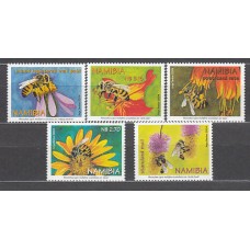 Namibia - Correo Yvert 1007/11 ** Mnh   Fauna abejas Flores