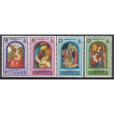 Anguilla Correo Yvert 101/4 ** Mnh Navidad pinturas
