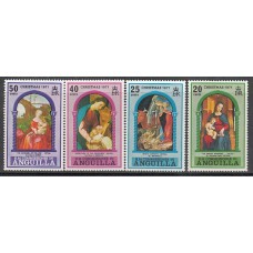 Anguilla Correo Yvert 101/4 ** Mnh Navidad pinturas