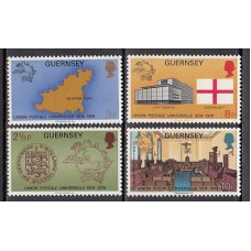 Guernsey - Correo 1974 Yvert 101/4 ** Mnh UPU