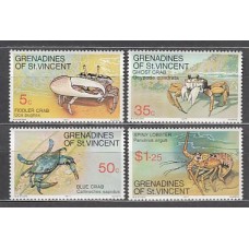 San Vicente-Grenadines - Correo Yvert 101/4 ** Mnh Fauna