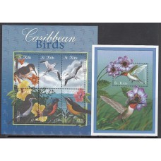 San Cristobal - Correo Yvert 1016/21+H.44 ** Mnh Fauna aves