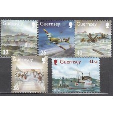 Guernsey - Correo 2004 Yvert 1017/21 ** Mnh aviones