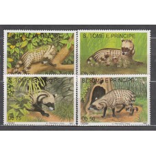 Santo Tomas y Principe - Correo Yvert 1018/21 ** Mnh   Fauna