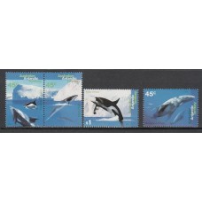 Australia Artantica - Correo Yvert 102/5 ** Mnh Fauna Marina. Delfines. Ballenas