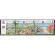 Bahamas - Correo 1999 Yvert 1021/5 ** Mnh Fauna y flores