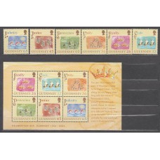 Guernsey - Correo 2004 Yvert 1022/7+H.54 ** Mnh