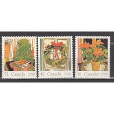 Canada - Correo 1987 Yvert 1024/6 ** Mnh Navidad