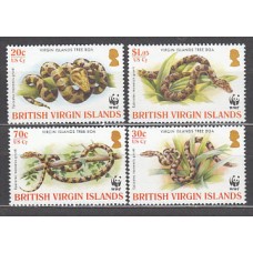 Virgenes - Correo Yvert 1027/30 ** Mnh  Fauna reptiles