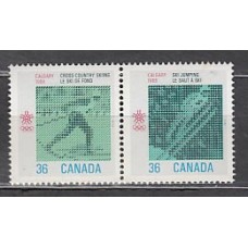 Canada - Correo 1987 Yvert 1027/8 ** Mnh Deportes. Juegos Olimpicos de Calgary