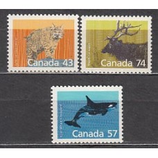 Canada - Correo 1988 Yvert 1032/4 ** Mnh Fauna