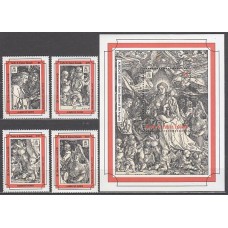 Turk y Caicos - Correo Yvert 1034/7+H,129 ** Mnh  Navidad
