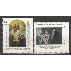 Salvador - Correo 1988 Yvert 1035+Aereo 669 ** Mnh 