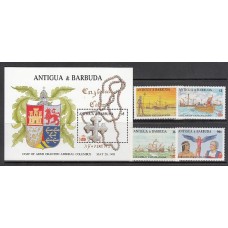 Antigua Correo Yvert 1036/9+Hb 134 ** Mnh Barcos