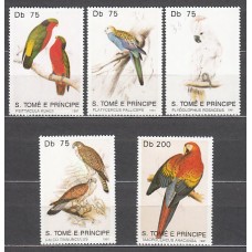 Santo Tomas y Principe - Correo Yvert 1037/41 ** Mnh   Fauna aves