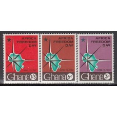 Ghana - Correo 1962 Yvert 104/6 ** Mnh