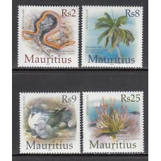 Mauricio - Correo Yvert 1040/3 ** Mnh  Fauna. flora