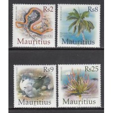 Mauricio - Correo Yvert 1040/3 ** Mnh  Fauna. flora