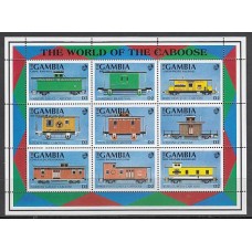 Gambia - Correo 1991 Yvert 1043A/J ** Mnh  Trenes