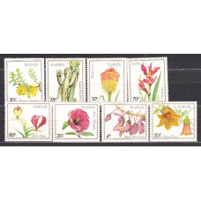 Ruanda - Correo Yvert 1047/54 ** Mnh  Flores