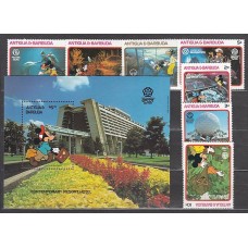 Antigua Correo Yvert 1056/62+Hb 138 ** Mnh Walt Disney