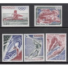 Monaco - Correo 1976 Yvert 1057/61 ** Mnh   Olimpiadas de Montreal