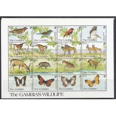 Gambia - Correo 1991 Yvert 1057/72 ** Mnh  Fauna