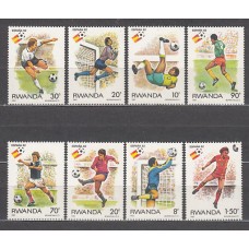 Ruanda - Correo Yvert 1059/66 ** Mnh  Deportes fútbol