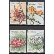 Malaysia - Correo Yvert 1061/4 ** Mnh  Flores