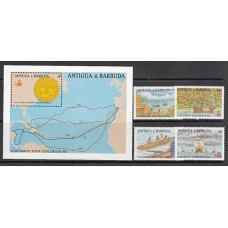 Antigua Correo Yvert 1063/1066+Hb 139 ** Mnh Barcos