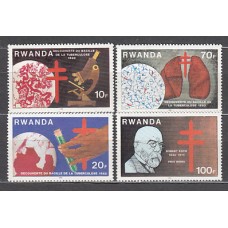 Ruanda - Correo Yvert 1067/70 ** Mnh  Medicina