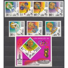 Mongolia - Correo 1980 Yvert 1067/73+Hb 70 ** Mnh  Olimpiadas de Moscu