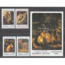 Sierra Leona - Correo Yvert 1069/72+Hb 115 ** Mnh  Navidad