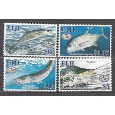 Fidji - Correo Yvert 1070/3 ** Mnh Fauna. Peces