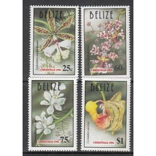 Belize - Correo Yvert 1071/4 ** Mnh Navidad flores
