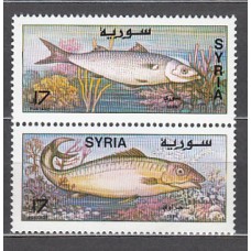Siria - Correo Yvert 1078/9 ** Mnh  Fauna peces
