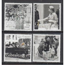 Gibraltar - Correo 2004 Yvert 1079/82 ** Mnh Visita Isabel II