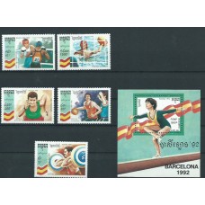 Camboya - Correo Yvert 1081/3+H.96 ** Mnh