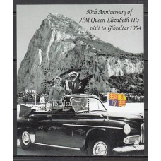 Gibraltar - Hojas Yvert 59 ** Mnh Visita Isabel II