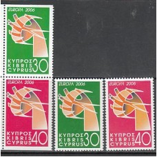 Chipre - Correo 2006 Yvert 1085/6+1085/6a ** Mnh Europa