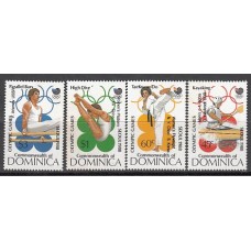 Dominica - Correo 1989 Yvert 1088/91 (*) Mng Olimpiadas de Seul