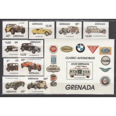Grenada - Correo 1983 Yvert 1088/97+H.112 ** Mnh Automóviles