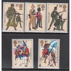 Gran Bretaña - Correo 1983 Yvert 1094/8 ** Mnh Uniformes militares