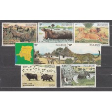 Zaire - Correo Yvert 1098/104 ** Mnh   Fauna