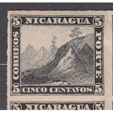 Nicaragua - Correo 1869-77 Yvert 10 * Mh Volcán