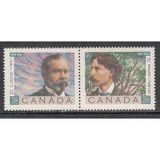 Canada - Correo 1989 Yvert 1101/2 ** Mnh Personajes.Poetas