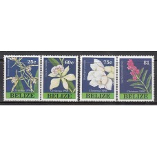 Belize - Correo Yvert 1102/5 ** Mnh Navidad flores