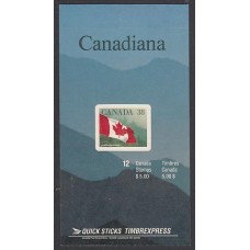 Canada - Correo 1989 Yvert 1103 Carnet ** Mnh Bandera
